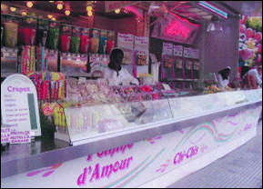 Materiel forain: vitrine en plexiglas